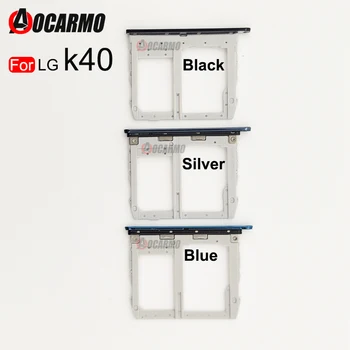 Aocarmo LG K40 / K12 Artı K12 + Sım ve USB kart okuyucu Tutucu Tepsi Yuvası X420EM Yedek parça