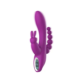 3 İn 1 G-spot Tavşan Anal Yapay Penis Vibratör Yetişkin Seks Oyuncakları Kadınlar için Klitoris Vajina Stimülatörü Masajı Solo veya Çiftler