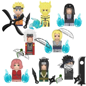 WM6107 WM6105 WM6106 WM6108 WM6109 WM6110 WM6111 Naruto blokları Yapı Taşları Anime karikatür mini aksiyon oyuncak figürler çocuklar Hediyeler