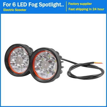 Taşınabilir gece Led far lambası parlak 6 LED sis Spot çalışma Spot ışık 12-80V evrensel su geçirmez elektrikli Scooter