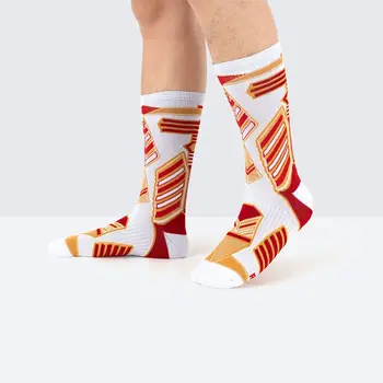 Ter emici Düz Renk Yaz kaymaz çoraplar Profesyonel spor çorapları erkek Çorapları Pamuk Çorap basketbol çorapları