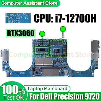 Dell Precision 9720 Laptop Anakart için 203107-1 0KNF8J ı7-12700H RTX3060 Dizüstü Anakart