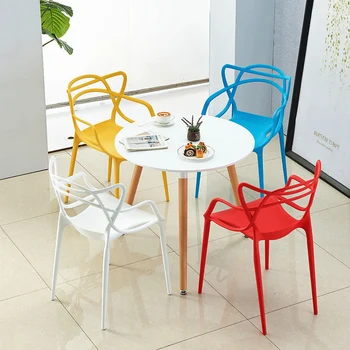 Benzersiz Tasarımcı Aksesuarları Açık Ergonomik Beyaz yemek sandalyeleri İskandinav Muebles Para El Hogar Salonu Salon dış mekan mobilyaları