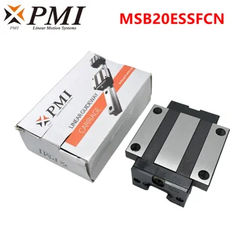6 adet Tayvan PMI blok MSB20E MSB20ESSFCN lineer kılavuz kaymak arabası rulman MSB20E-N CNC router parçaları için