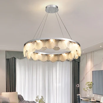 Modern kristal avize Krom tavan avize oturma odası LED avize mutfak kolye ışıkları ev dekor aydınlatma lambaları