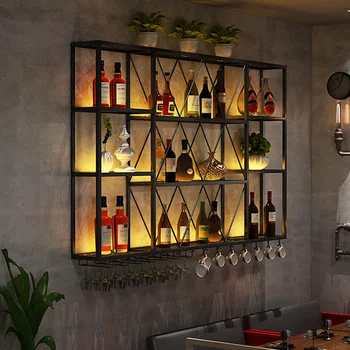 Dikey Ekran Bar Dolabı Depolama Rafı Modern Ticari Şarap Tutucu Ev Bira Asılı Mueble Para Vinos Bar Süslemeleri