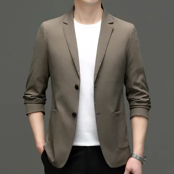 5883-Erkek moda rahat küçük takım elbise erkek Kore versiyonu ince takım elbise 106 ceket düz renk ceket