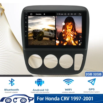 9 İnç Honda CRV 1997-2001 İçin Multimedya Oynatıcı Android DVD Araba Radyo Otomatik Stereo Radyo Navigasyon 2 Din Kafa Ünitesi MP5
