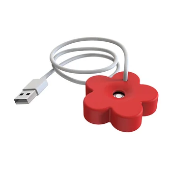 USB Taşınabilir Mini Kişisel Nemlendirici Küçük Serin Sis Dilsiz 8 H Otomatik Kapanma Nemlendirici Ofis Kırmızı