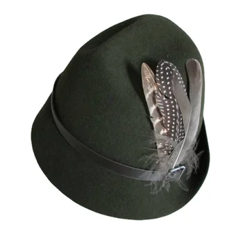 Yün Keçe şapka Fedora Tüy ile Erkekler Kadınlar için Gorros Haddelenmiş Saçak Yenilik Bireycilik Chapeau