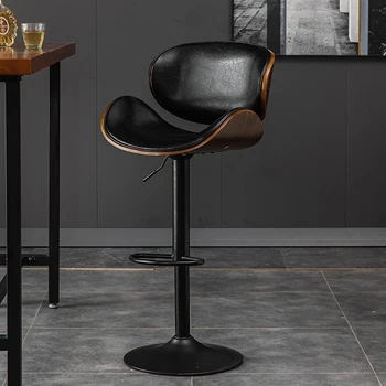 Sayaç Yüksek Bar Tabureleri yemek sandalyeleri İskandinav Döner Modern Bar Tabureleri Tasarım Sandalye Uzun Tabouret De Bar Yemek Odası Takımları AB50BY