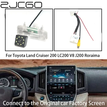 ZJCGO HD Araba Dikiz Ters Yedekleme park kamerası Orijinal Araba OEM Monitör Toyota Land Cruiser 200 için LC200 V8 J200 Roraima