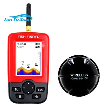 Taşınabilir Sonar LCD Kablosuz Balık Bulmak-er Balıkçılık Cazibesi Yankı İskandil balık bulucu Balık Bulucu Araçları Açık Bulmak Balık Aksesuarları
