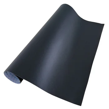 2 Adet 45x200cm DIY Kara Tahta Etiket Çıkarılabilir Blackboard Duvar Çıkartması PVC Kara Tahta Ev Sınıfı Ofis (Siyah)