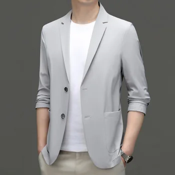 5903-2023 erkekler yeni Kore moda iş eğlence profesyonel ceket lüks stil takım elbise