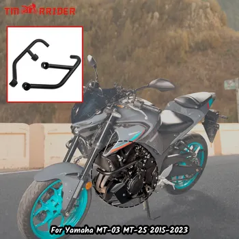 Için MT-03 MT-25 Motosiklet Çelik Motor Koruma Çerçeve Koruyucu Crash Barlar Yamaha MT03 MT25 MT 03 25 2015-2023 Aksesuarları