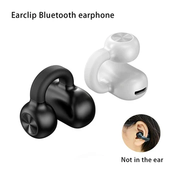Açık Kulak kablosuz bluetooth Kulaklık Hafif Kulak Klipsi Olmayan Kulak Kulaklık Bluetooth 5.3 Dokunmatik Kontrol İş Spor Kulaklık