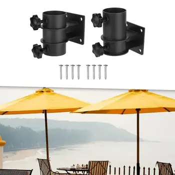 Şemsiye Tabanı Standı Tüp Uyar 30mm-50mm Kutup Vidalar ile Ağır Veranda şemsiye Standı Montaj Çim Plaj Ekipmanları