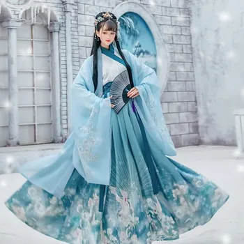 Çin Geleneksel Hanfu Giyim Kadın için Antik Prenses Cosplay Kostüm Bayanlar Elegance peri elbisesi Karnaval Parti Kıyafet