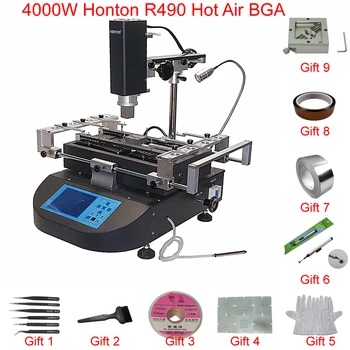 Sıcak Hava Lehim İstasyonu 3 Bölgeleri Lehimleme Makinesi Honton R490 BGA Rework İstasyonu R690 V. 3 Dokunmatik Ekran Anakart Cips Tamir