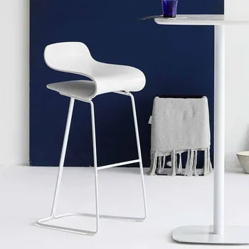 Oturma Odası Tasarımcı Sayaç Bar Tabureleri Mutfak Modern Yüksek Plastik Parti bar sandalyesi Kütüphane Rahatlatıcı Taburete Alto Mobilya
